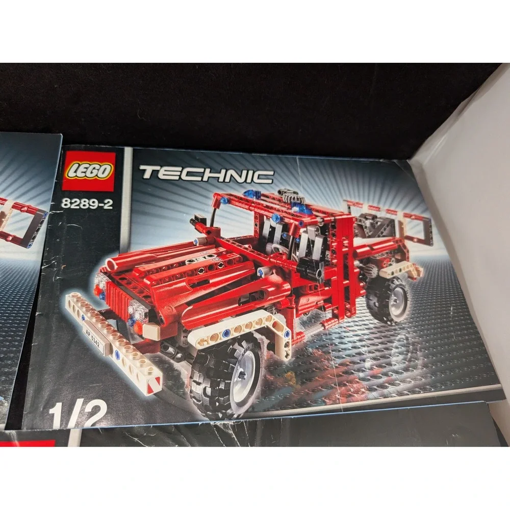 Lego Technic 8289 Fire Truck Instruction Manuals Booklets 1-3 & 1-2 Set‎